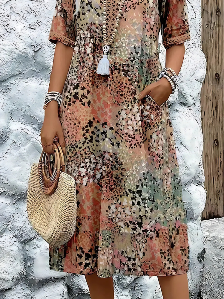 Amaris™ Vibrant Midi Dress