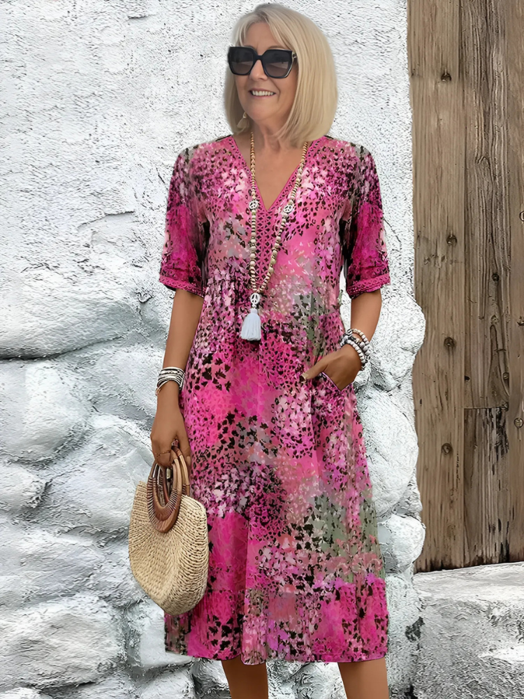 Amaris™ Vibrant Midi Dress